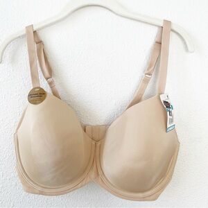 Wacoal Ultimate Side Smoother Underwire T Shirt Bra Sand Size 36DDD Neutral